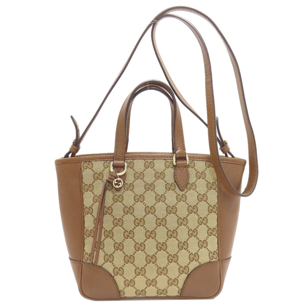 Gucci 449241 Outlet GG 2-Way Handbag Canvas/Leather Women's GUCCI